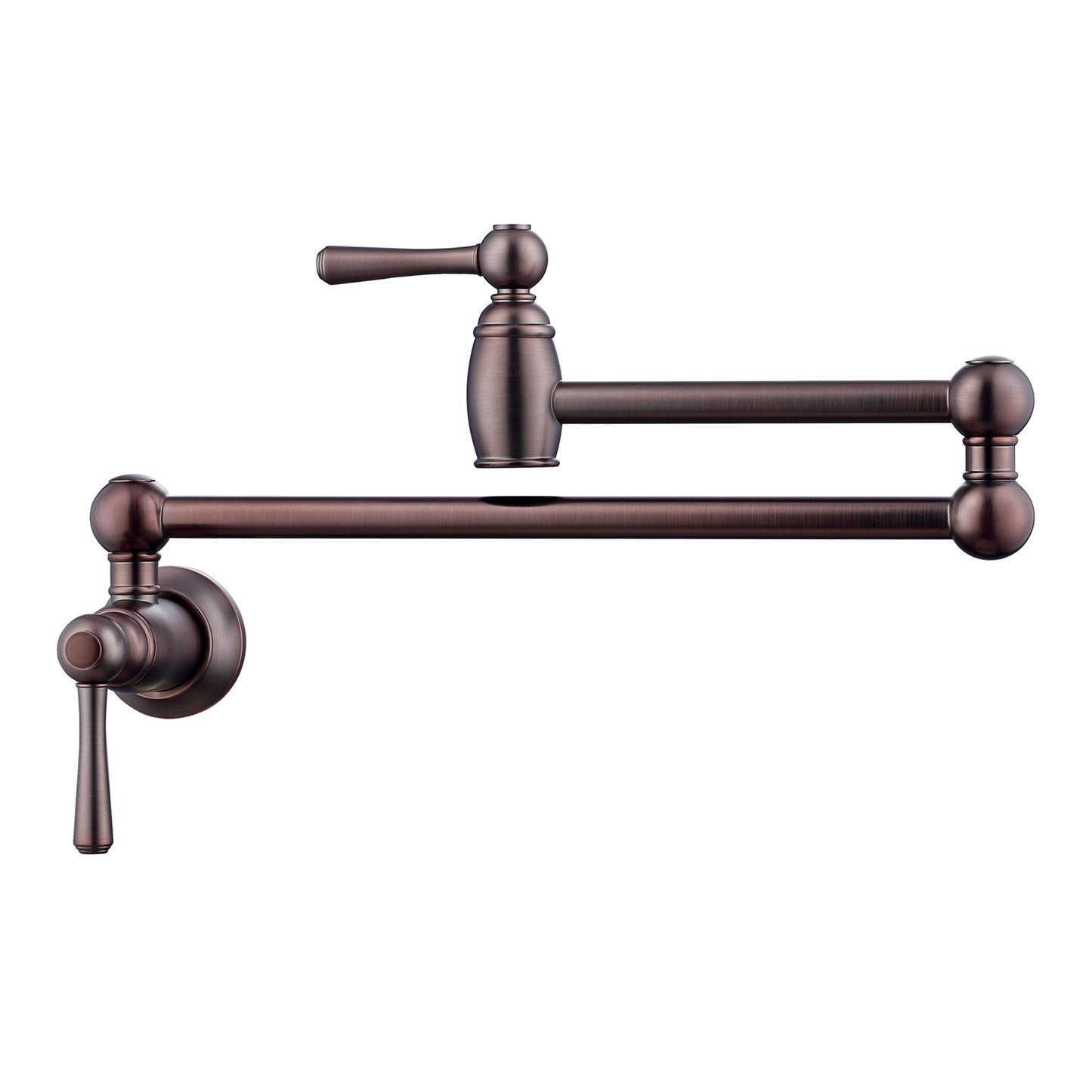 Dai Dual Handle Wall Mount Pot Filler, Oil Rubbed Bronze