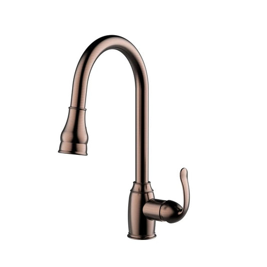 Bay Kitchen Faucet Pull-Out Sprayer Lever Handles Oil Rubbed Bronze