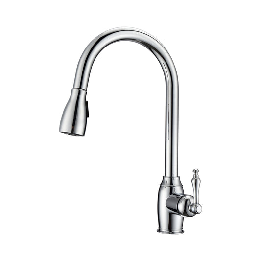 Bristo 1 Kitchen Faucet, Pull-Out Sprayer, Single Lever Handle, Chrome