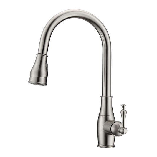 Caryl 1 Kitchen Faucet, Pull-Out Sprayer, Single Lever Handle, Brushed Nickel