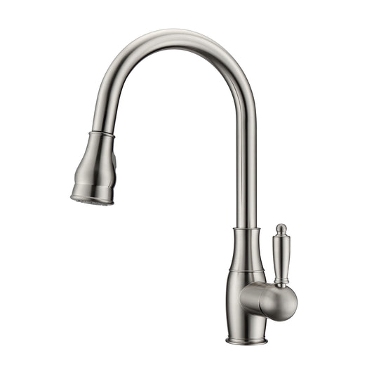 Caryl 2 Kitchen Faucet, Pull-Out Sprayer, Single Lever Handle,  Brushed Nickel
