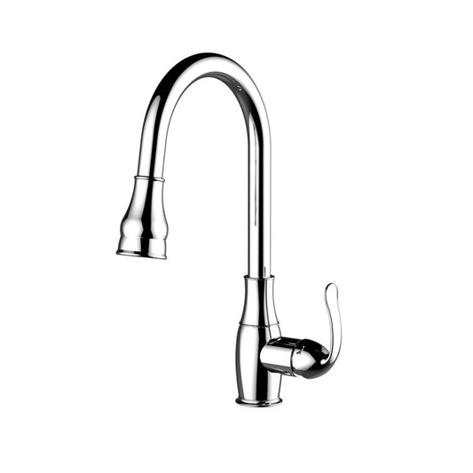Caryl Kitchen Faucet Pull-Out Sprayer Lever Handles Chrome