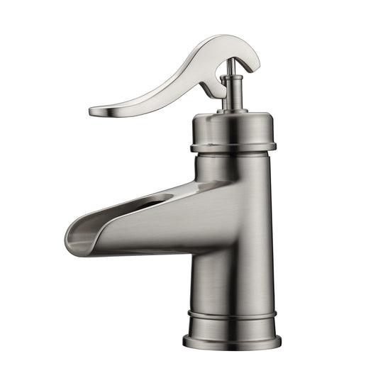Thalia Single Handle Bathroom Faucet Waterfall - Brushed Nickel