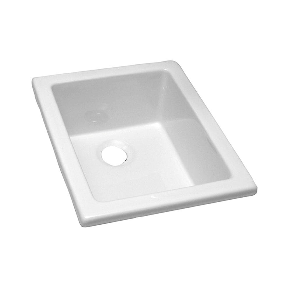 Barclay Utility Sink 18 1/8" x 14 3/8" Fire Clay White