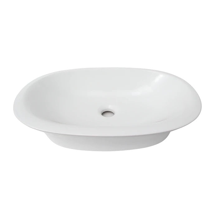 Sensation 23" x 15" Oval Vessel Vessel Sink in White