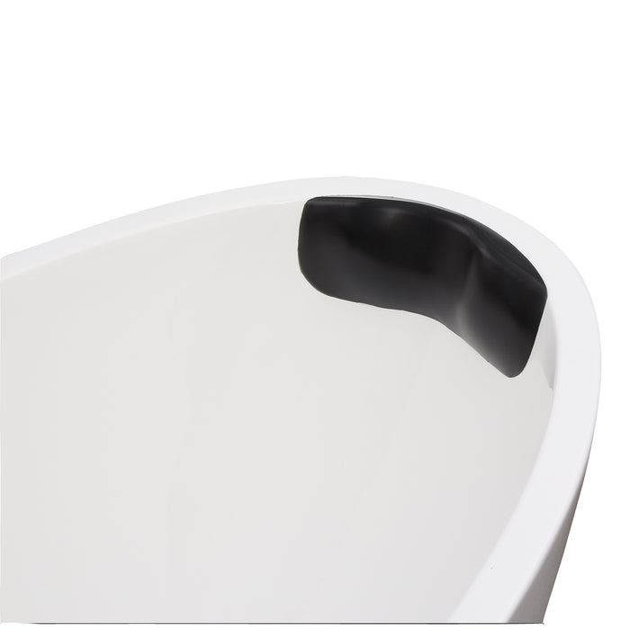 Neck Gel 12" Bath Pillow Black