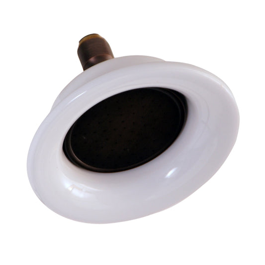 6-1/4" Sunflower Shower Head Oil Rubbed Bronze with White Porcelain