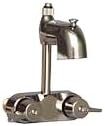 Add On Shower Set Claw foot Clawfoot Tub Code Faucet Riser & Shower Rod Surround