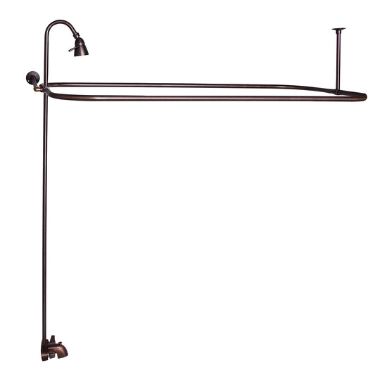 Basic Tub Faucet Kit with 54" x 24" Rod & Shower Head in Oil Rubbed Bronze