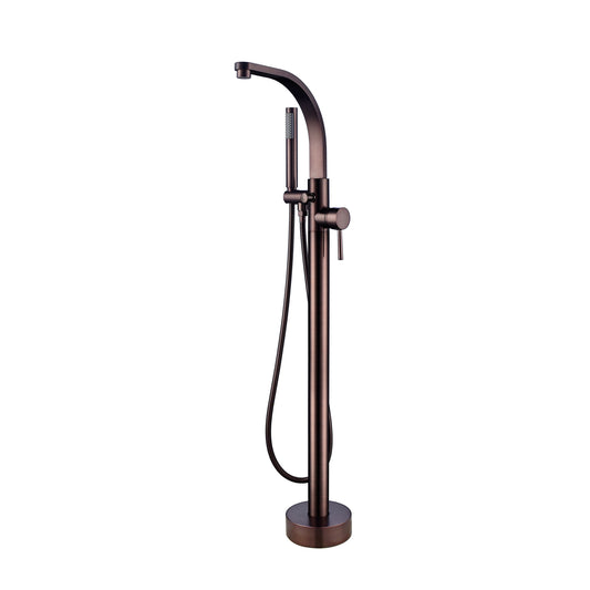 Grimley Freestanding Floor-Mount Tub Faucet with Hand Shower Oil Rubbed Bronze