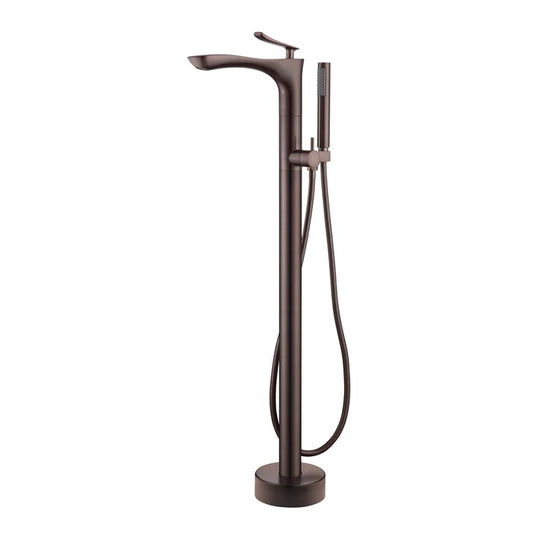Kayla Freestanding Floor-Mount Tub Faucet with Hand Shower Oil Rubbed Bronze