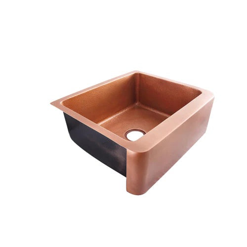 Bentley 33" Copper Single Bowl Kitchen Apron Sink Antique Finish