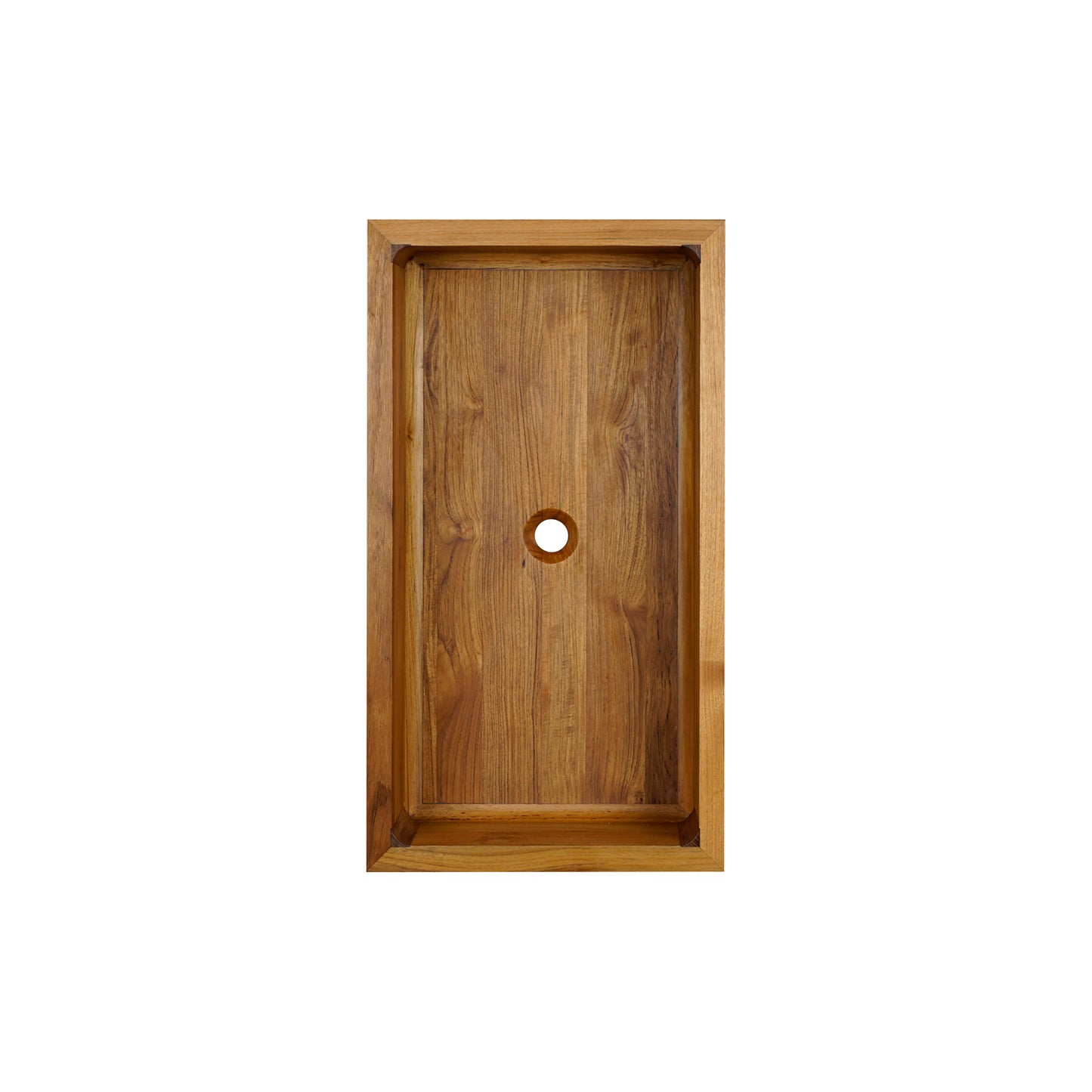 Biscay 30" Teak Single Bowl Apron Sink Fluted Front