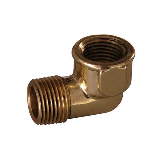 Street Elbow 3/8" for 4152 Shower Rod Polished Brass