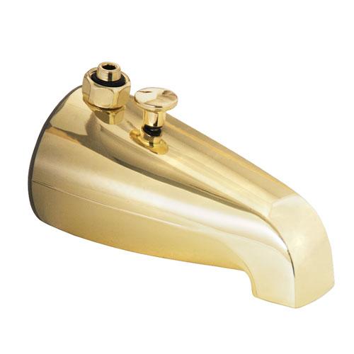 Diverter Spout Only Polished Brass for Built-in Tubs