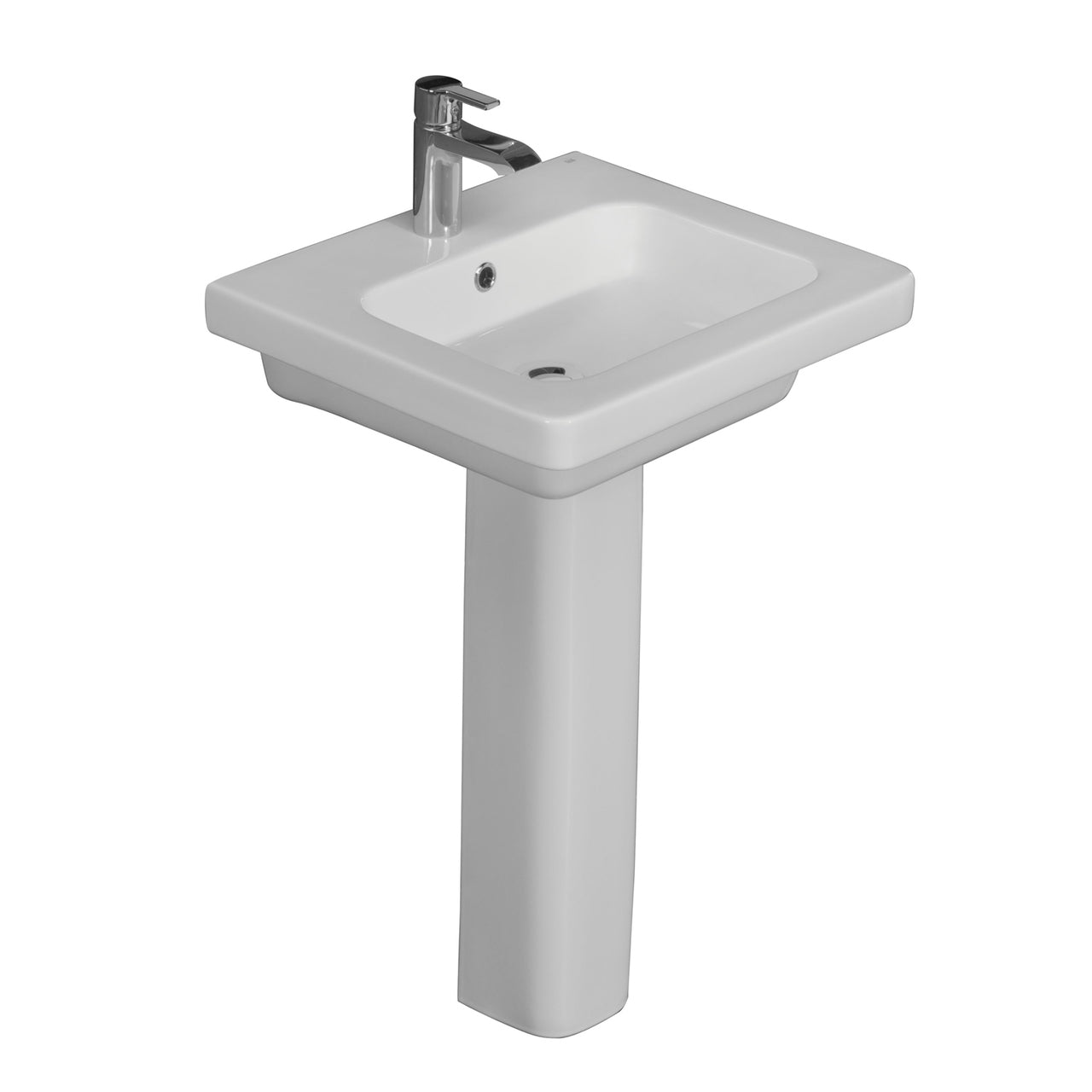 Resort 650 Pedestal Bathroom Sink White for 8" Widespread