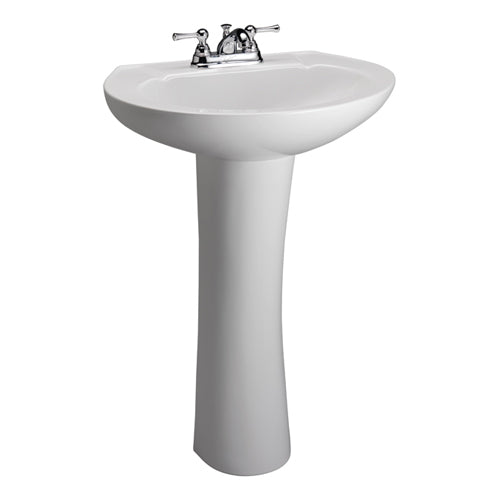 Hampshire 450 Pedestal Sink White for 1-Hole Faucet