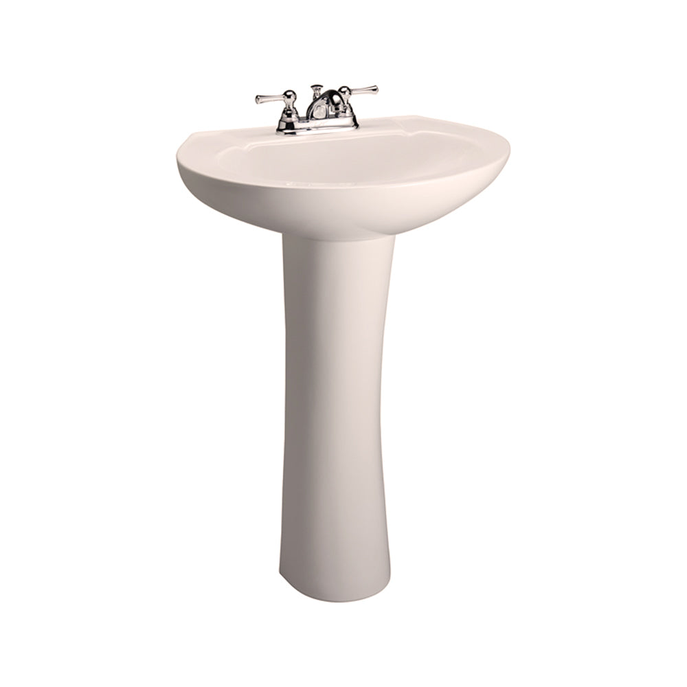Hampshire 575 Pedestal Bathroom Sink Bisque for 4" Centerset