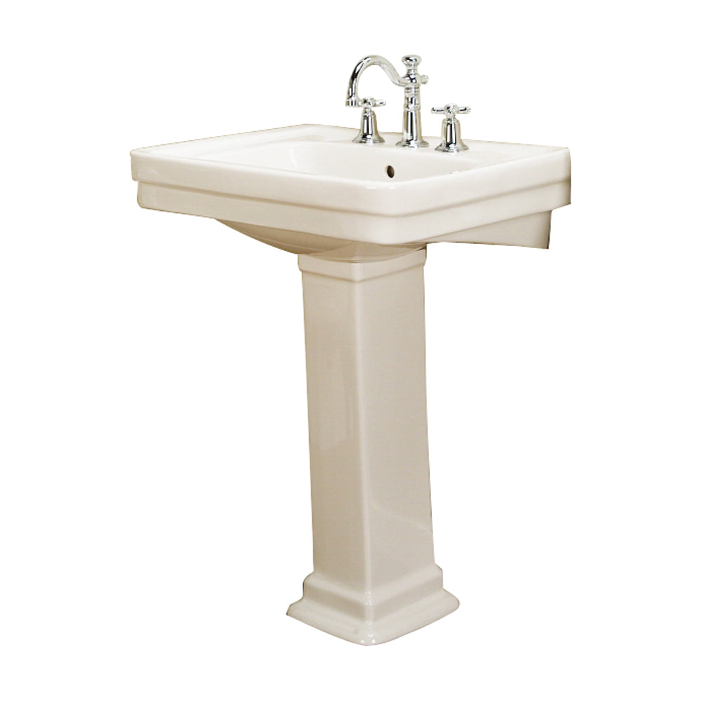 Sussex 550 Pedestal Bathroom Sink Bisque for 4" Centerset