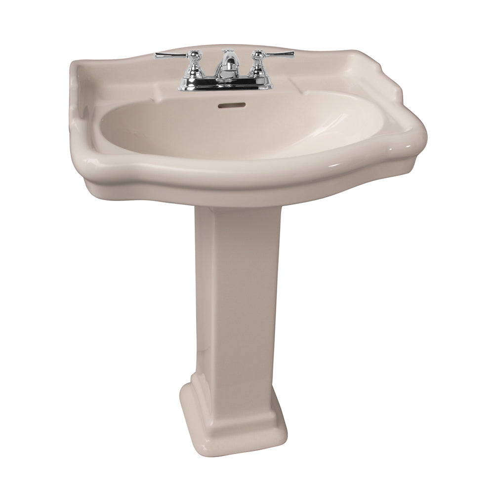 Stanford 660 Pedestal Bathroom Sink Bisque for 8" Widespread