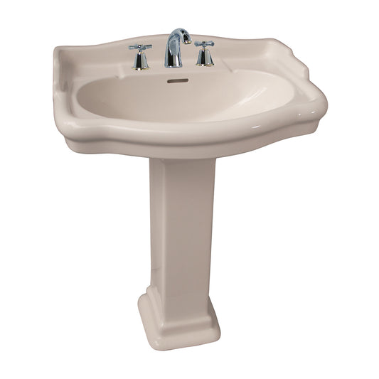 Stanford 660 Pedestal Bathroom Sink Bisque for 8" Widespread