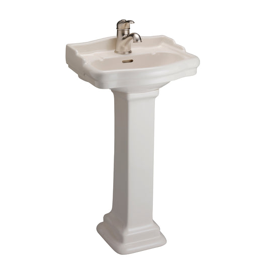 Stanford 460 Pedestal Bathroom Sink Bisque for 1-Hole Faucet