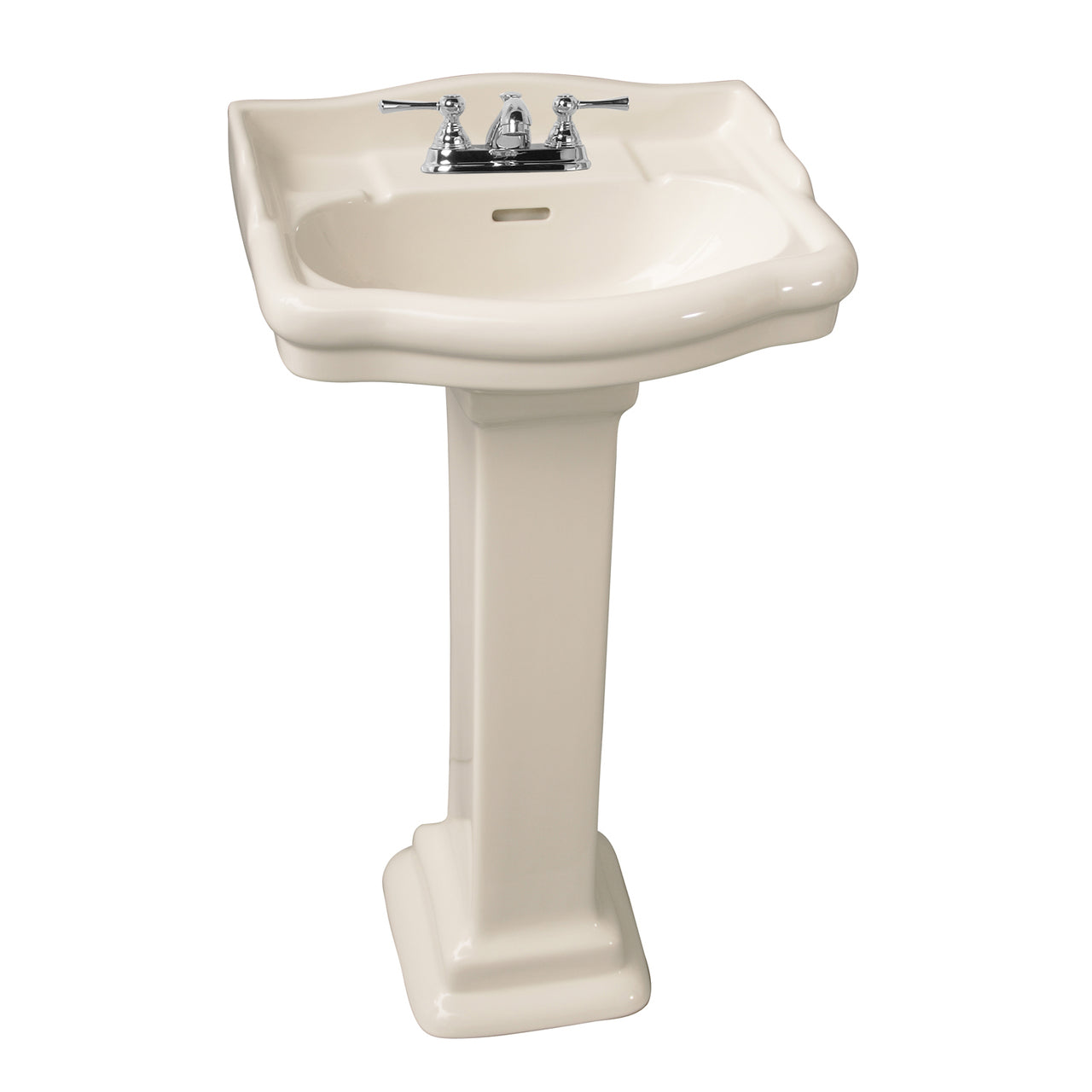 Stanford 460 Pedestal Bathroom Sink White for 4" Centerset