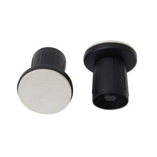 Adjustable Shower Rod Flange (Pair) 1" ID Matte Black