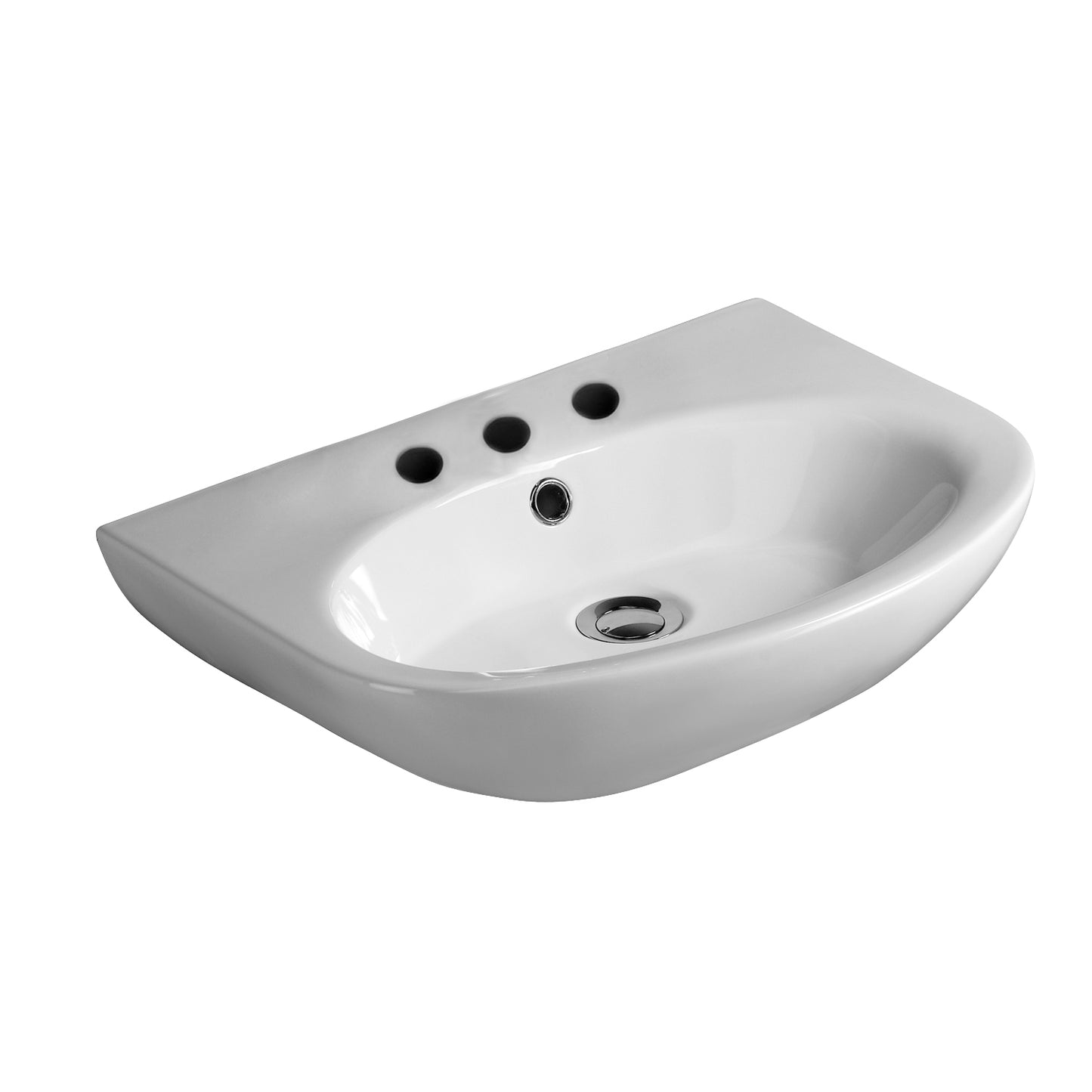 Infinity 500 Wall Hung Sink for 4" Centerset and Overflow White