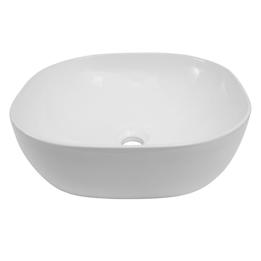 Shasta 17" Oval Vessel Basin Sink in White
