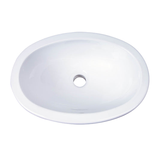Lily Wash Basin Sink in White