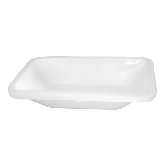 Santa Fe Vessel Basin Sink Fully Glazed in White