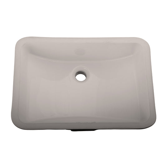 Cleo Undermount Bathroom Sink 18" x 12" in Bisque