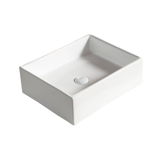 Redkey Vessel Basin Sink 18-1/2" x 14-5/8" Rectangle in White