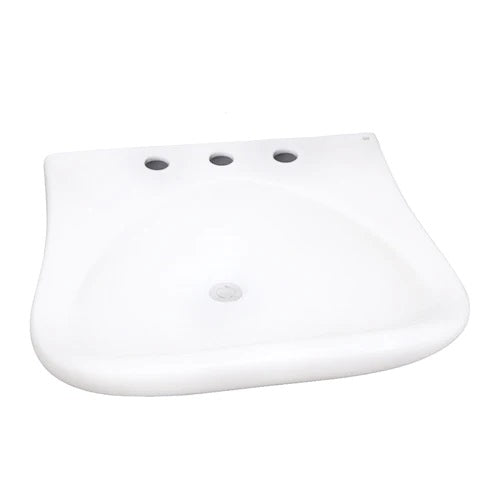 Bella Wall Hung Sinkin White for 8" Widespread