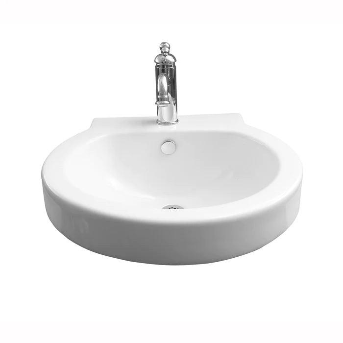 Bryant Wall Hung 20" Oval Sink White for 4" Centerset