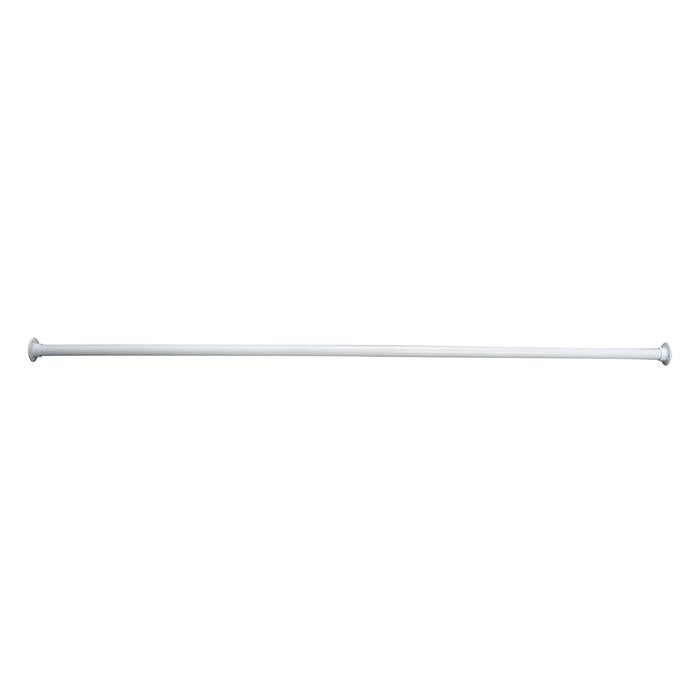 108" Straight Shower Rod in White