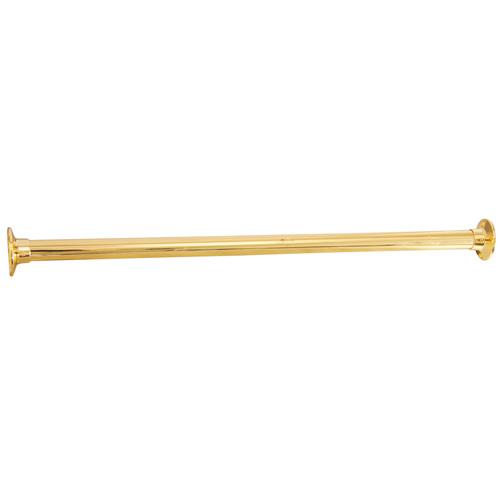 60" Straight Shower Rod in Antique Brass