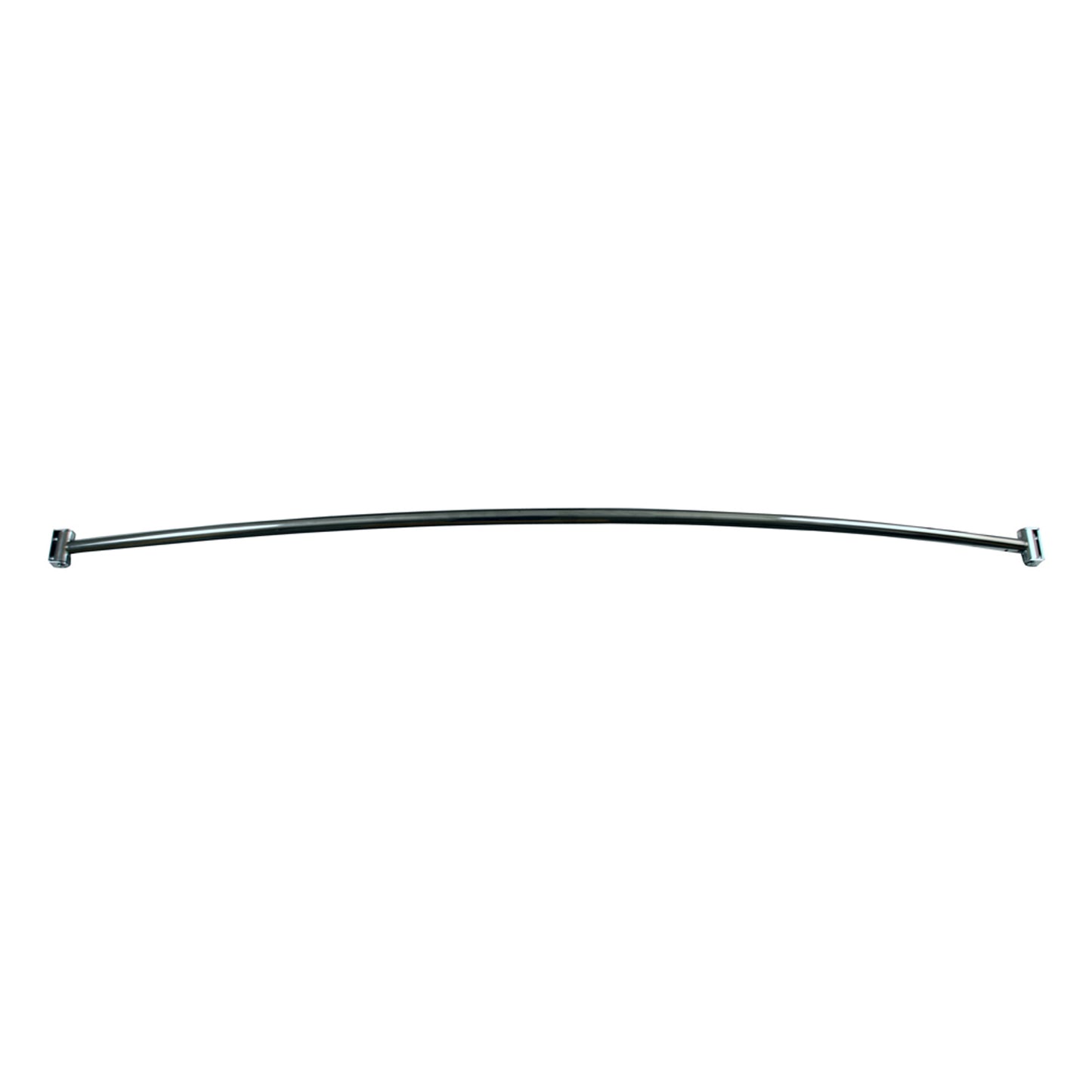 Curved Shower Rod 5-1/2' Steel in Polished Chrome