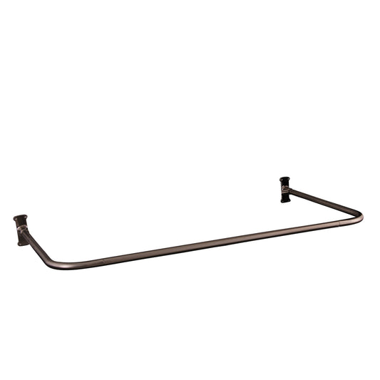 30" U Shaped Shower Rod in Brushed Nickel