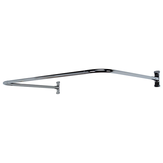 30" U Shaped Shower Rod in Polished Chrome