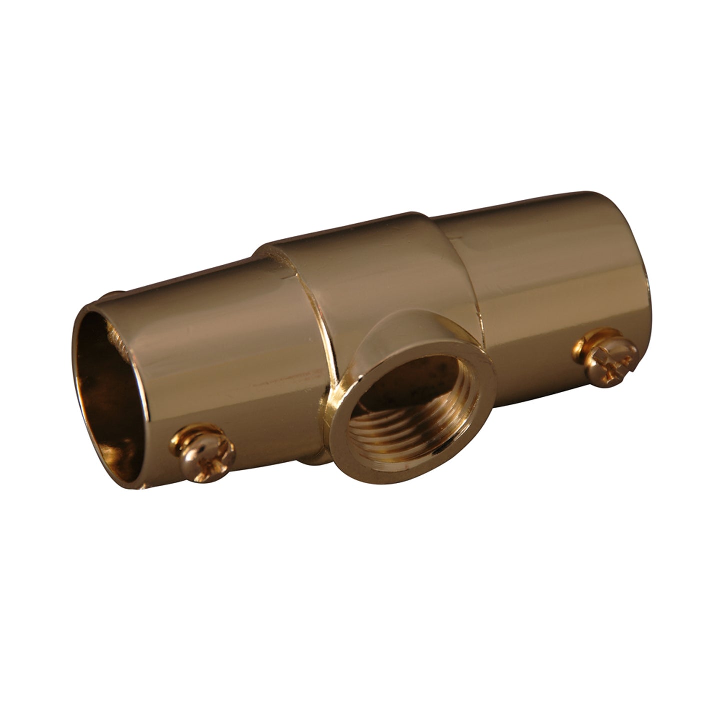 Ceiling Tee for 4150 Rod Polished Brass