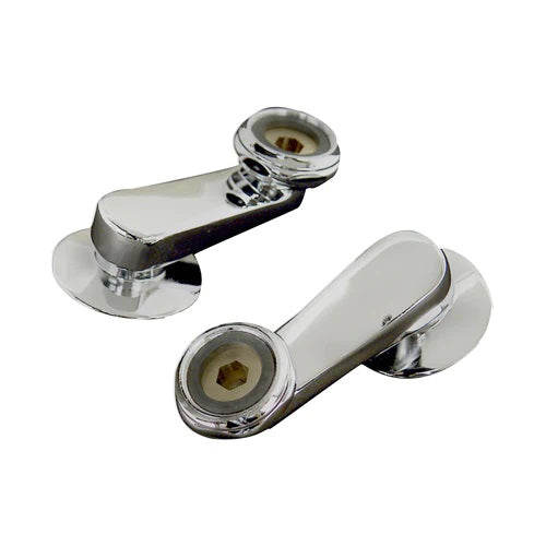 Swivel Arm Connectors (Pair) for Wall Mount Faucet Chrome