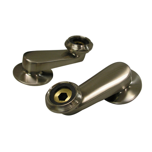 Swivel Arm Connectors (Pair) for Wall Mount Faucet Brushed Nickel