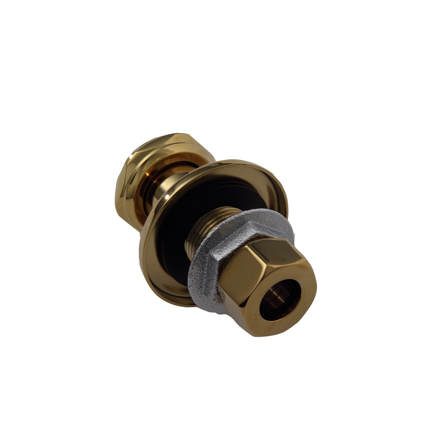 1-3/4" Tub Faucet to Wall 1/2" FIP x 3/4" FIP Coupler Pair Polished Brass
