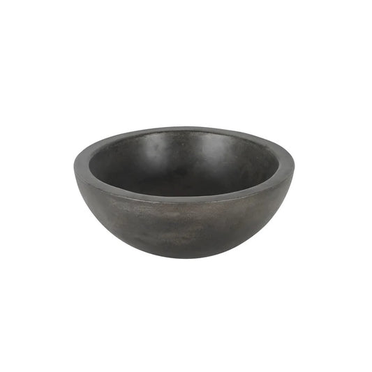 Cordell Large Round Cement Vessel Sink Dusk Gray