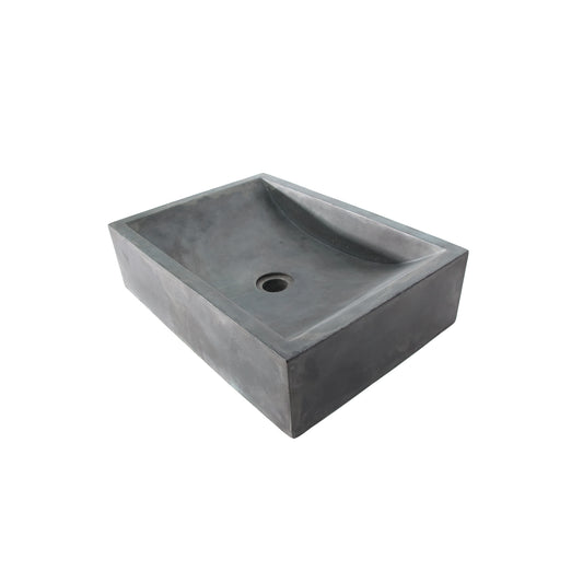 Eldon Rectangle Cement Vessel Basin Sink Green Copper