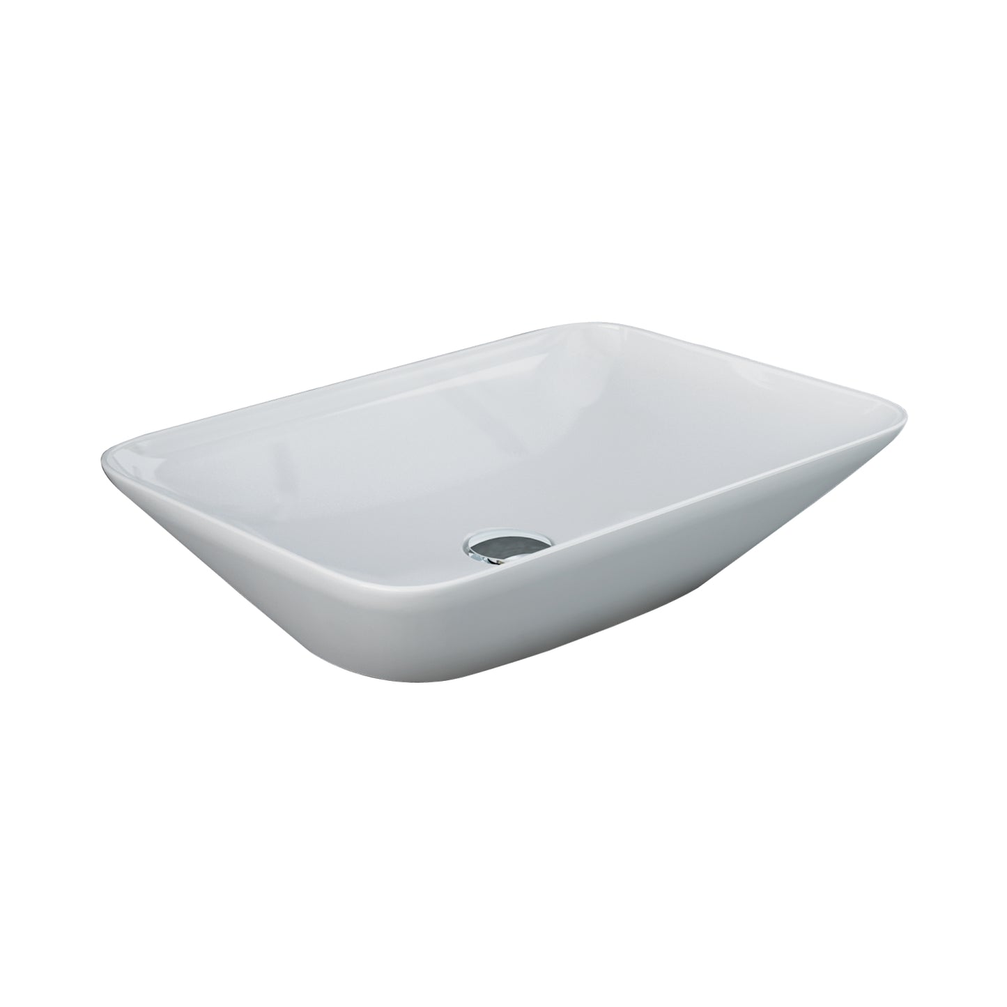 Variant 21 5/8" x 14" Rectangle Vessel Basin Sink in White