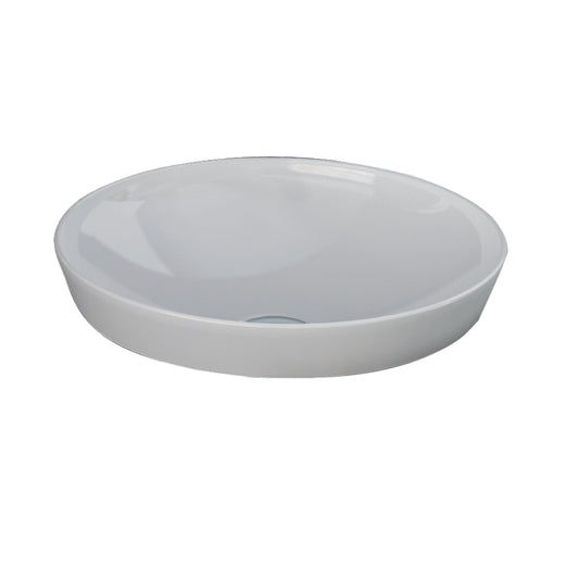 Variant 14" Round Drop In Lavatory Sink in White
