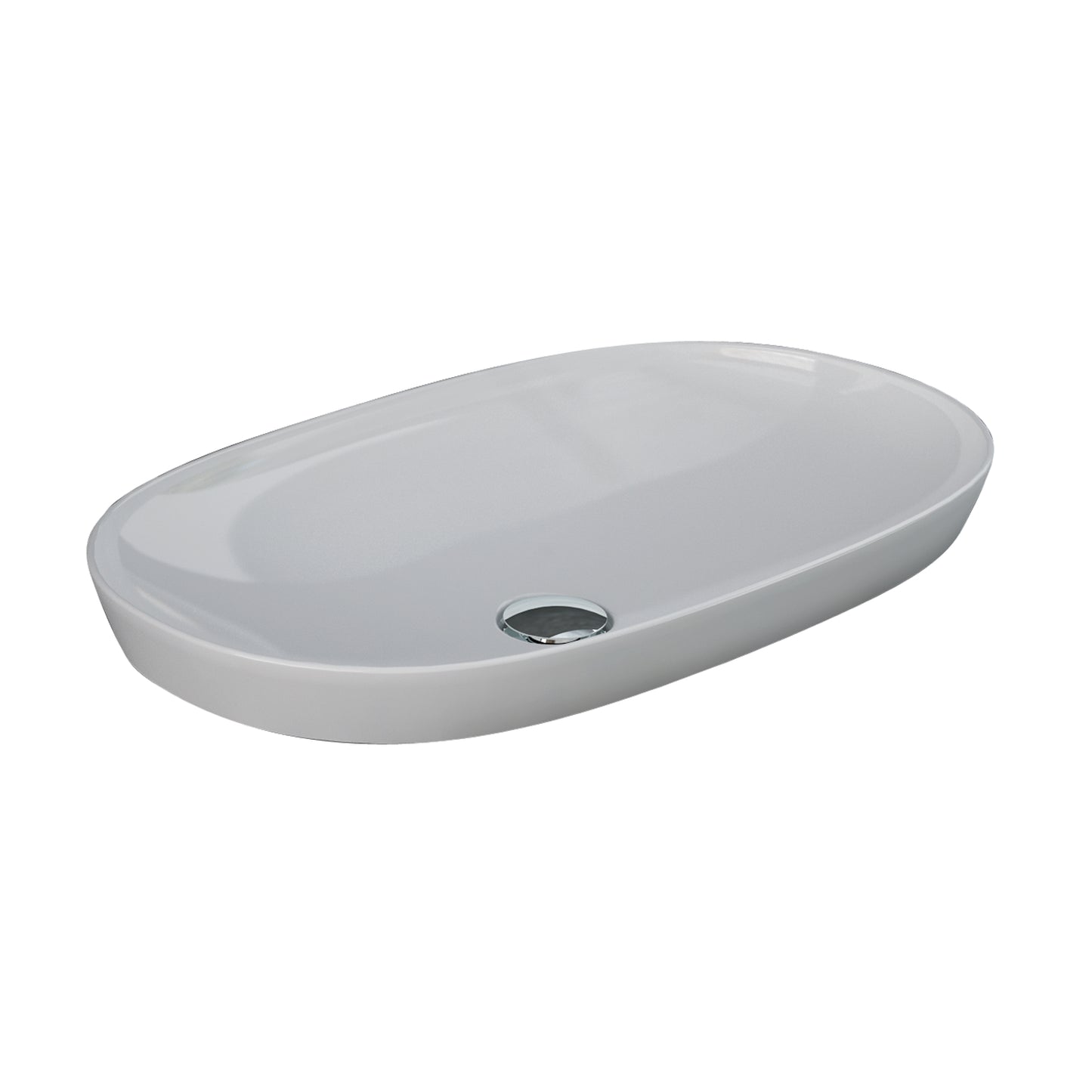 Variant 19 3/4" x 14" Oval Drop In Lavatory Sink in White